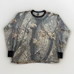 Vintage Realtree Camo Shirt Mens L Outdoors 90s Hunting Long Sleeve
